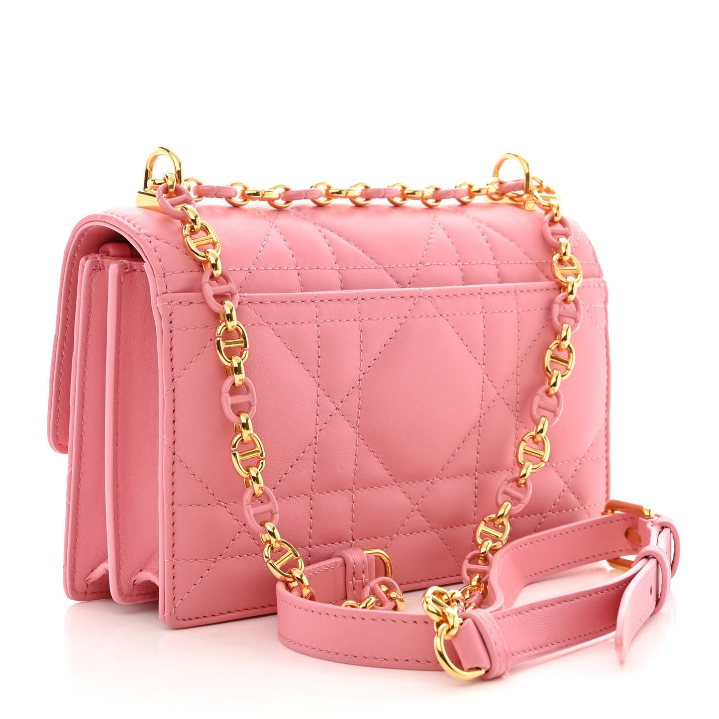 Lambskin Macrocannage Mini Miss Caro Bag Pink