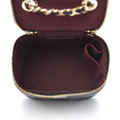 Chanel Caviar Quilted Mini Vanity Case With Chain Black 5 of 11