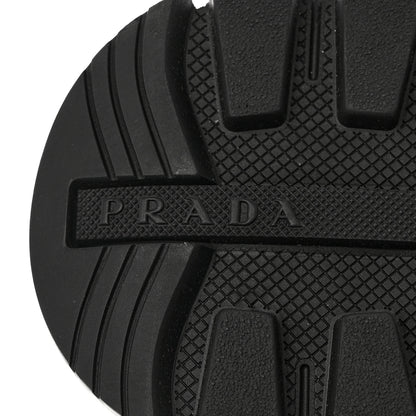 Prada Re-Nylon Piuma Metal Triangle Logo Quilted 45mm Sneakers 41 Black 8 of 9