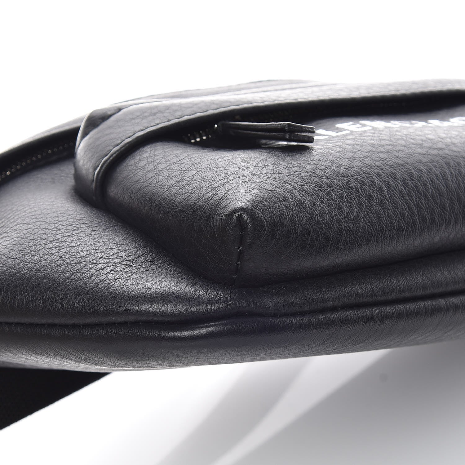 Balenciaga Calfskin Everyday Logo Belt Bag Black 8 of 9