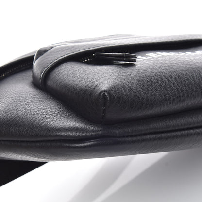 Balenciaga Calfskin Everyday Logo Belt Bag Black 8 of 9