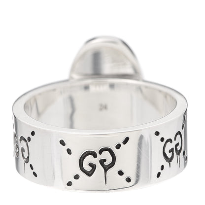 Gucci Sterling Silver GucciGhost Ring 64 10.75 3 of 6