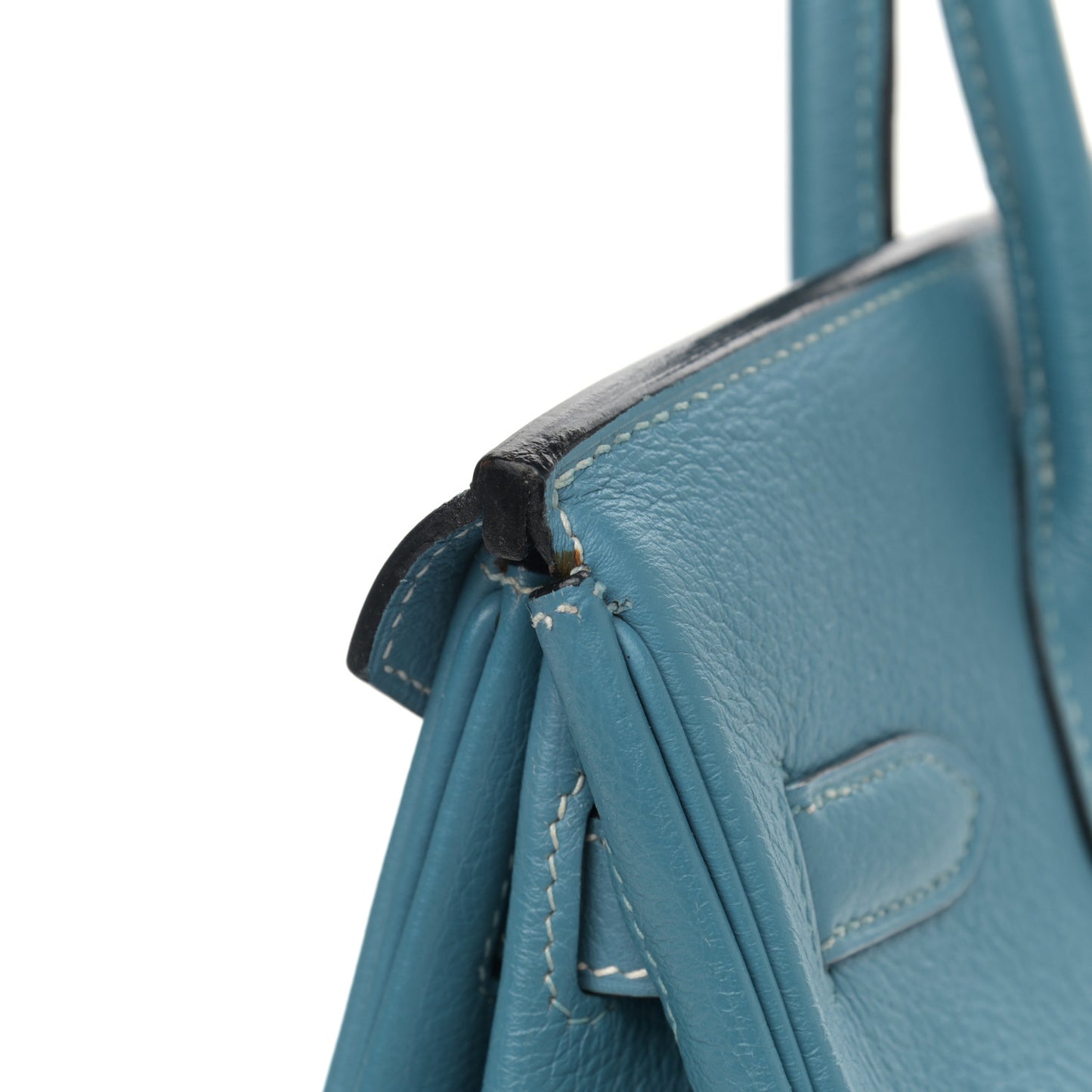 Taurillon Clemence Birkin 30 Blue Jean