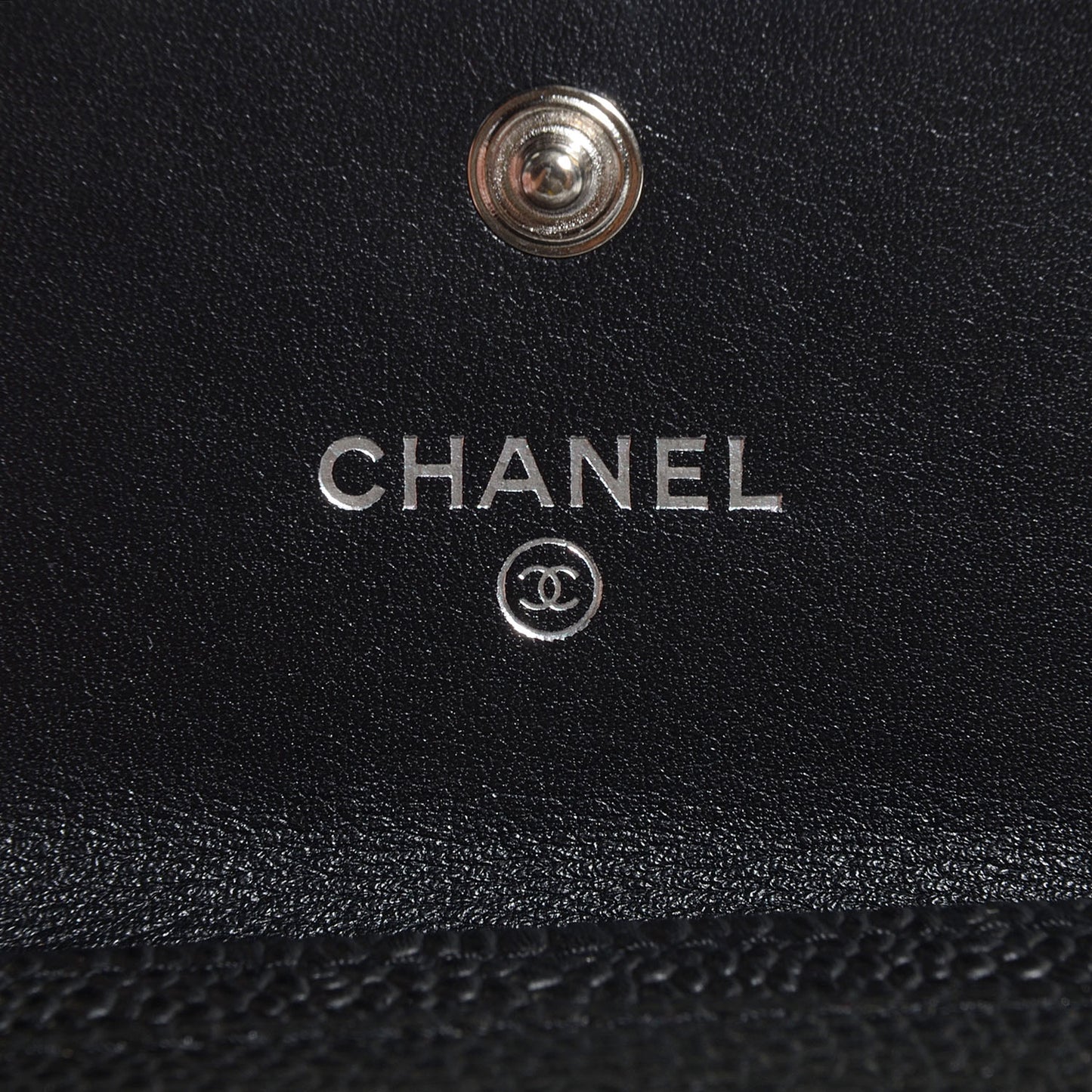 Caviar Timeless CC Flap Card Holder Black