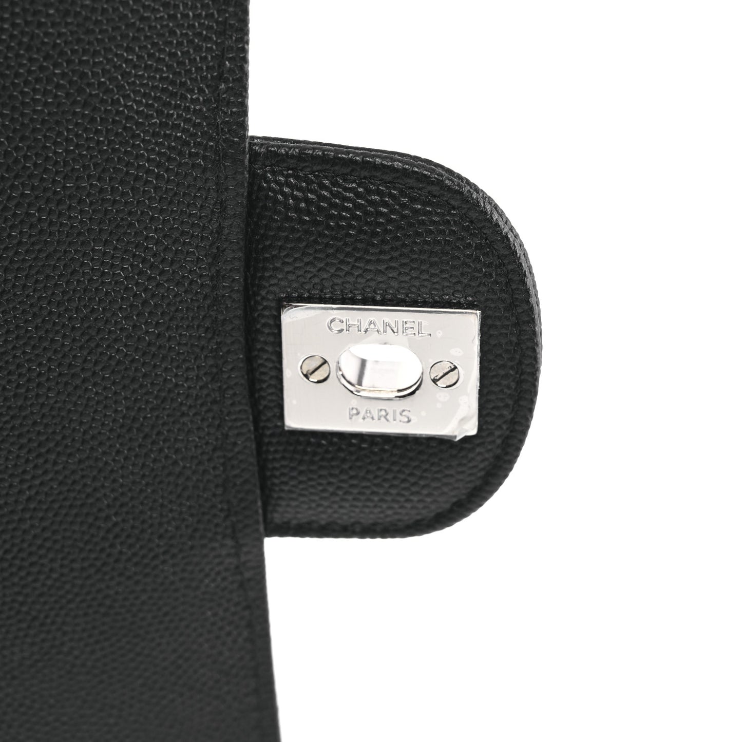 Caviar Quilted Mini Rectangular Flap Black