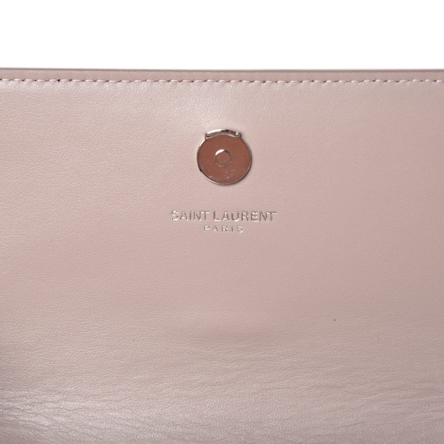 Calfskin Crocodile Embossed Monogram Sunset Chain Wallet Rose Antic