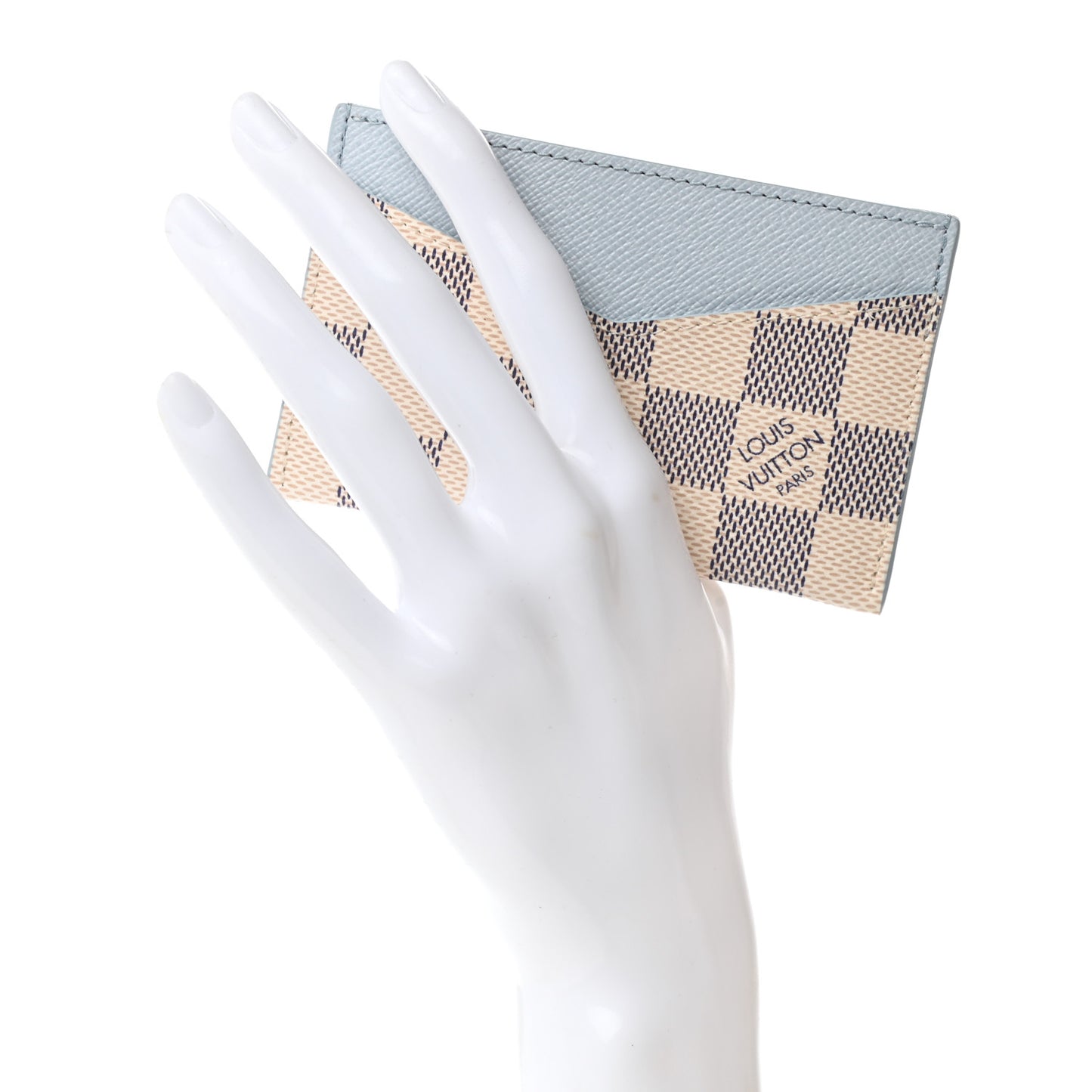 Damier Azur Daily Card Holder Olympe Blue