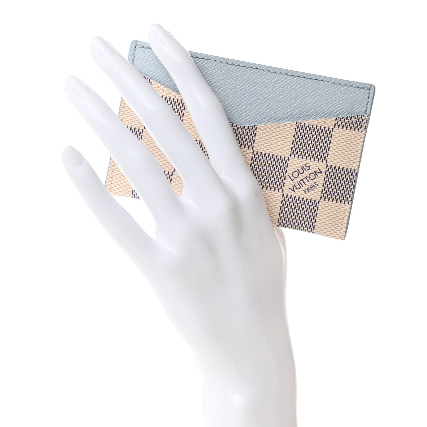 Louis Vuitton Damier Azur Daily Card Holder Olympe Blue 2 of 7