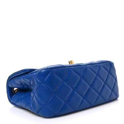 Chanel Lambskin Quilted Mini Pearl Crush Flap Blue 4 of 8