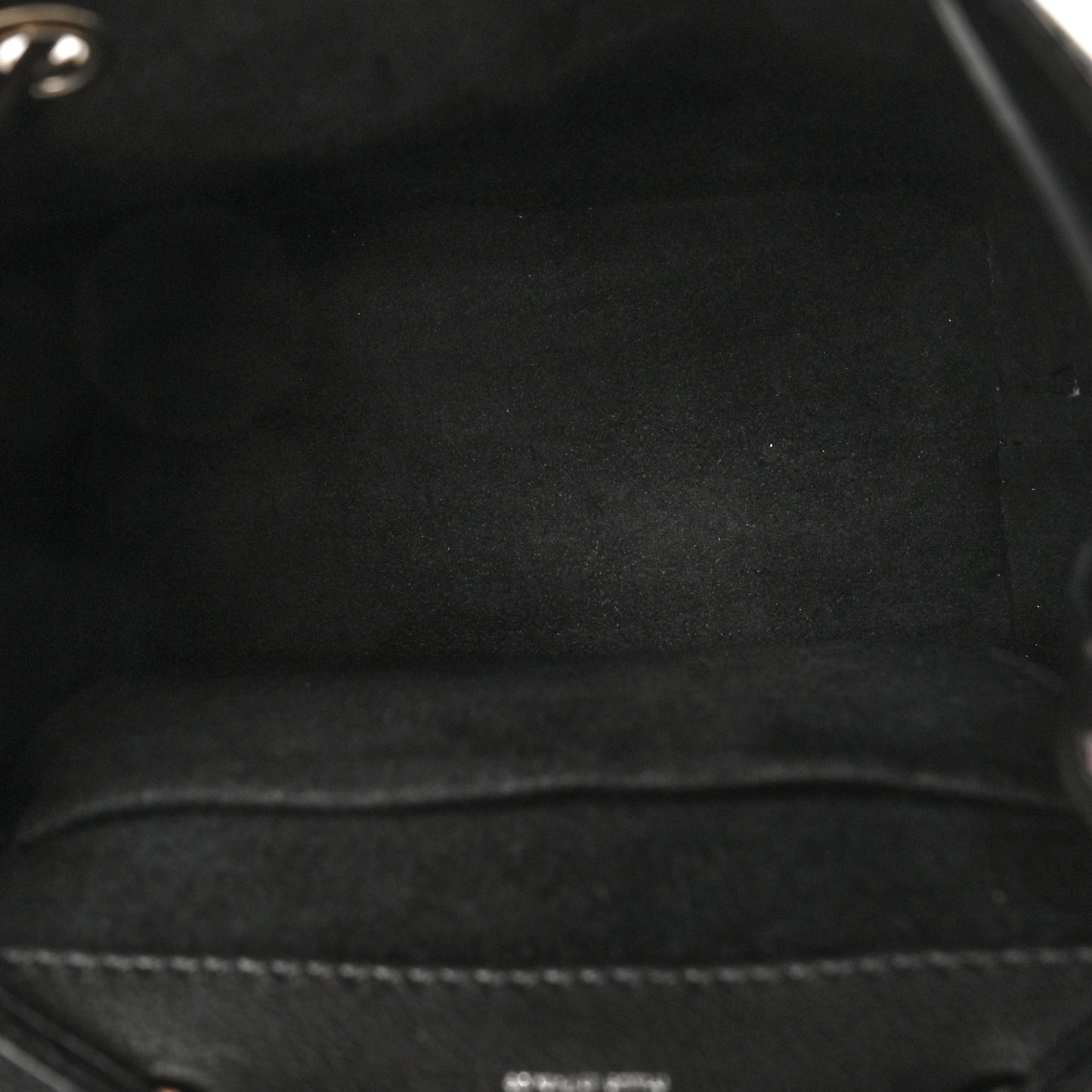 Calfskin Flower Lockme Mini Backpack Black Multicolor
