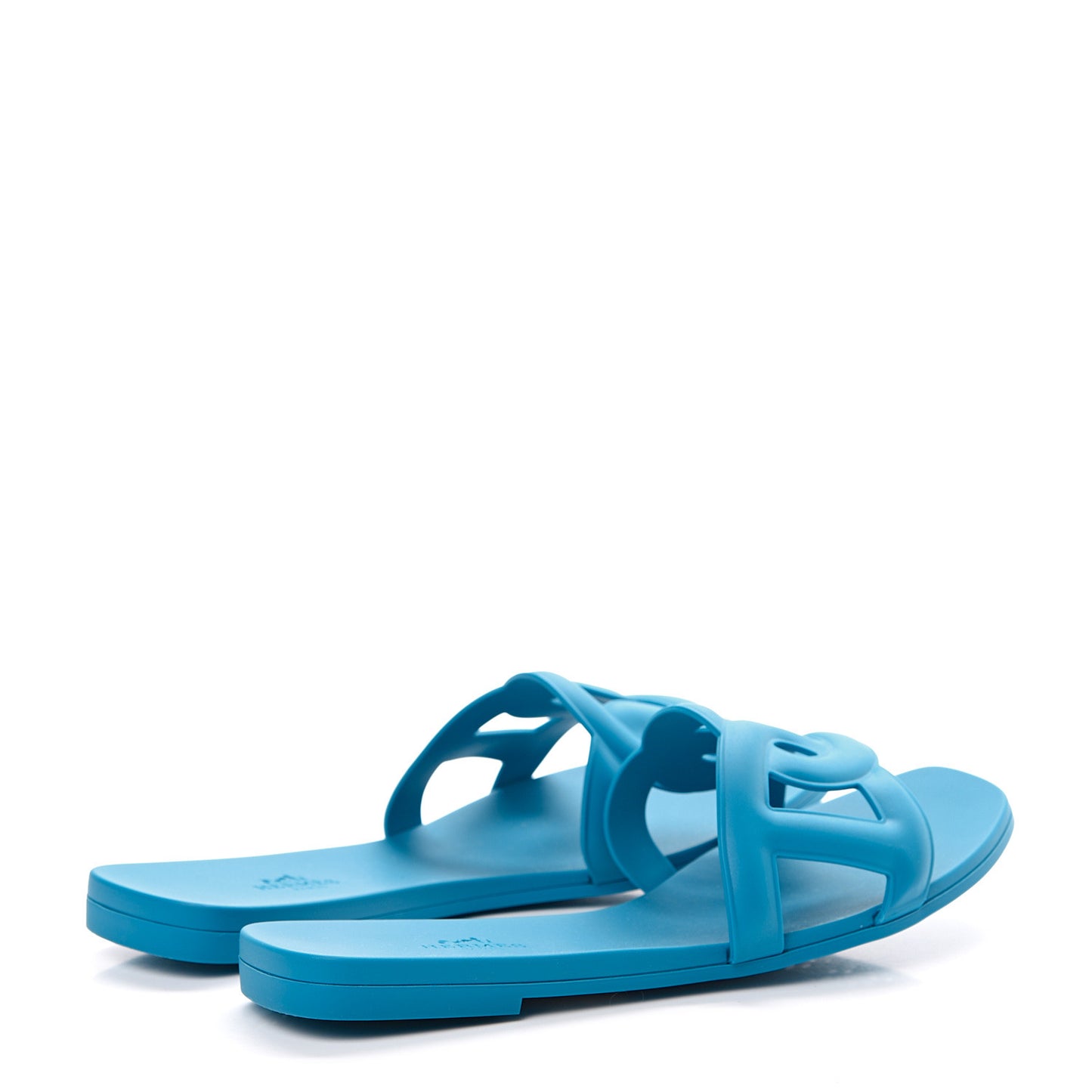 Rubber Aloha Sandals 38 Bleu Vif