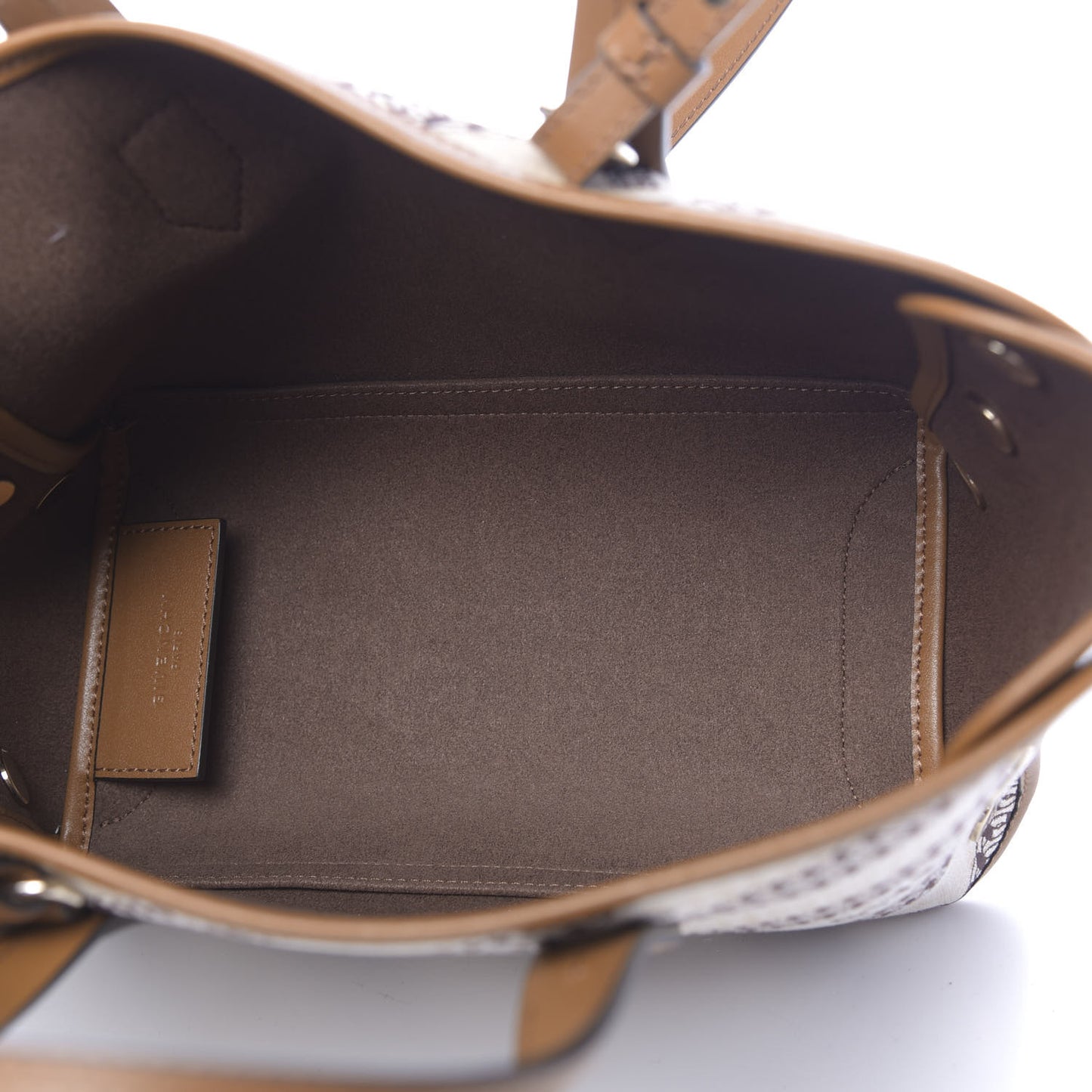 Canvas Mini Bond Shopper Tote Beige