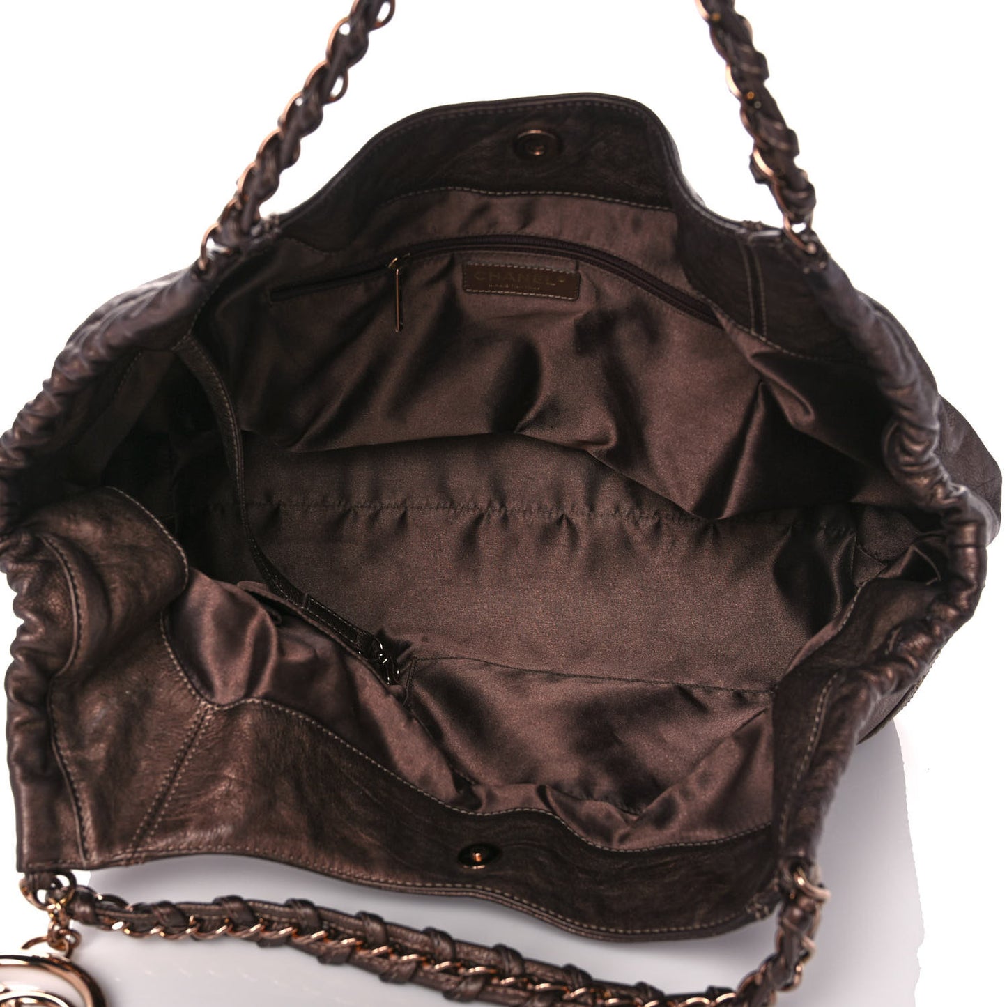 Metallic Calfskin Baby Coco Cabas Bronze