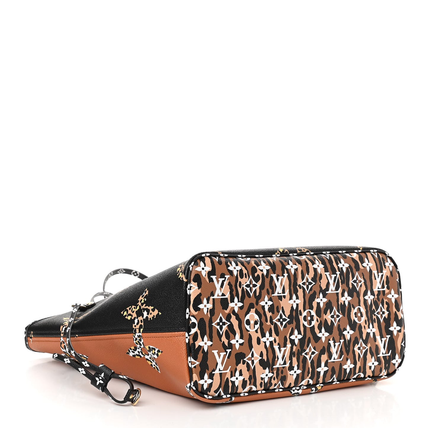 Monogram Giant Jungle Neverfull MM Black