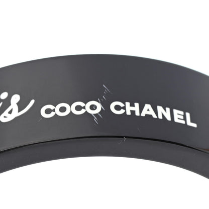 Chanel Resin La Mode Se Demode Bangle Bracelet Black 4 of 4