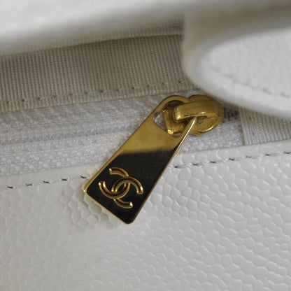 Chanel Caviar Kelly Flap Bag White 9 of 11