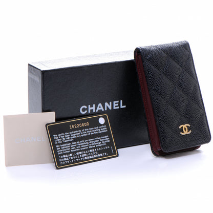Chanel Caviar Quilted Etui iPhone 4 Case Holder Black 8 of 9
