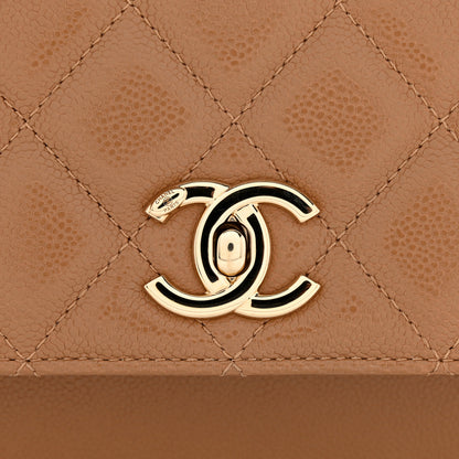 Chanel Caviar Quilted Medium Business Affinity Flap Beige 12 of 13