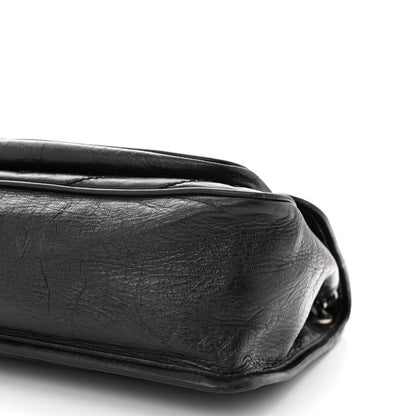 Saint Laurent Crinkled Calfskin Matelasse Monogram Medium Niki Chain Satchel Black 10 of 11