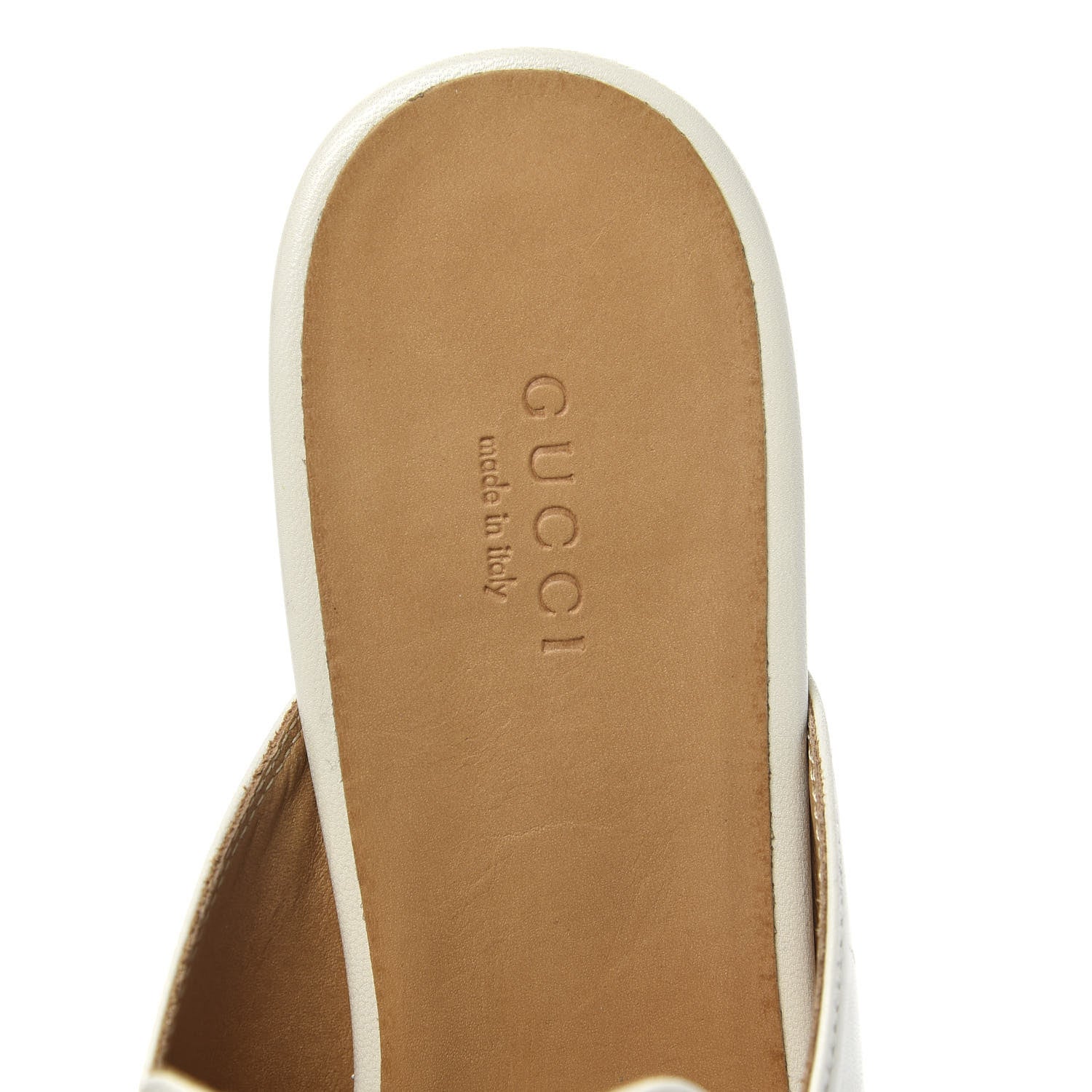 Gucci Malaga Kid Womens Princetown Slippers 38.5 Mystic White 6 of 11