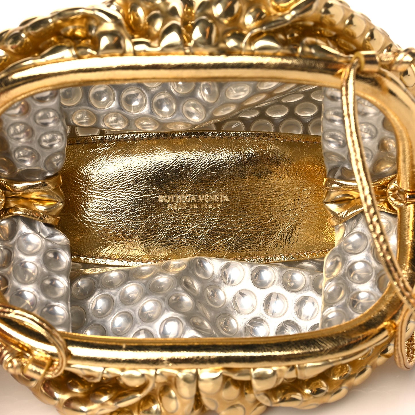 Metallic Fabric Bubble Wrap The Mini Pouch Gold