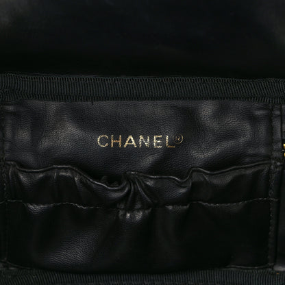 Chanel Caviar CC Vanity Cosmetic Case Black 6 of 9
