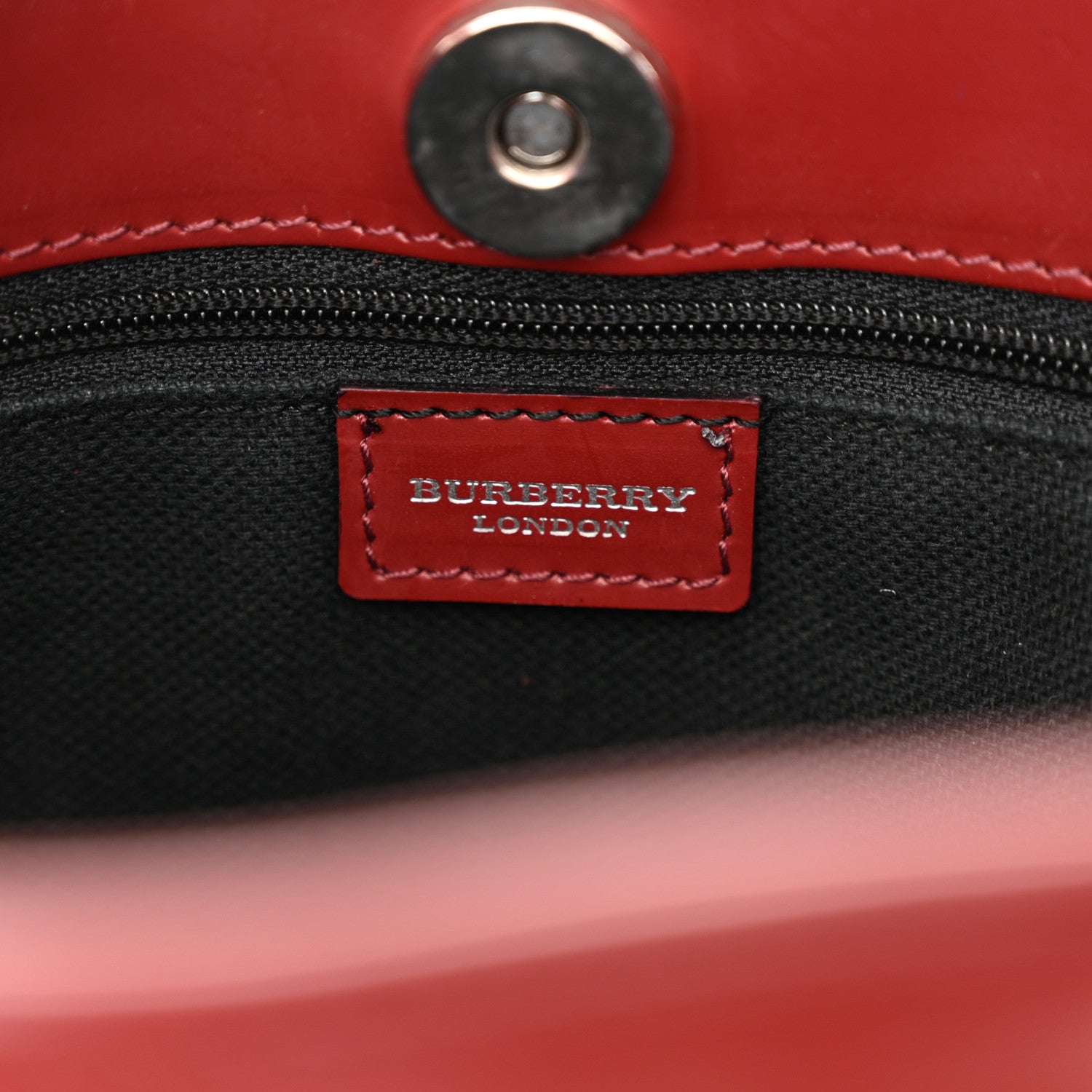 Burberry Haymarket Check Shoulder Bag Red 6 of 15