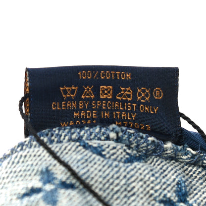 Louis Vuitton Monogram Denim Fringe Bob Bucket Hat M Blue 7 of 7