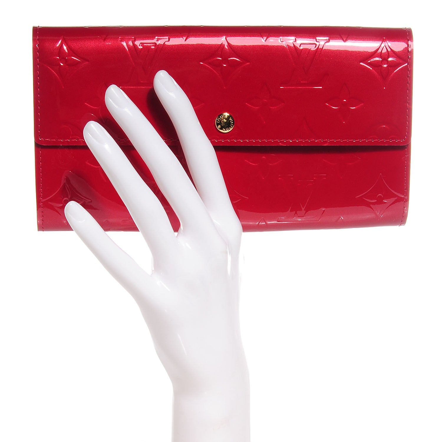 Louis Vuitton Vernis Sarah Wallet Pomme D'Amour 2 of 8