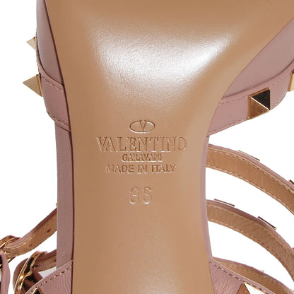 Valentino Garavani Nappa Rockstud Ankle Strap Low Heel Pumps 36 Poudre 6 of 7