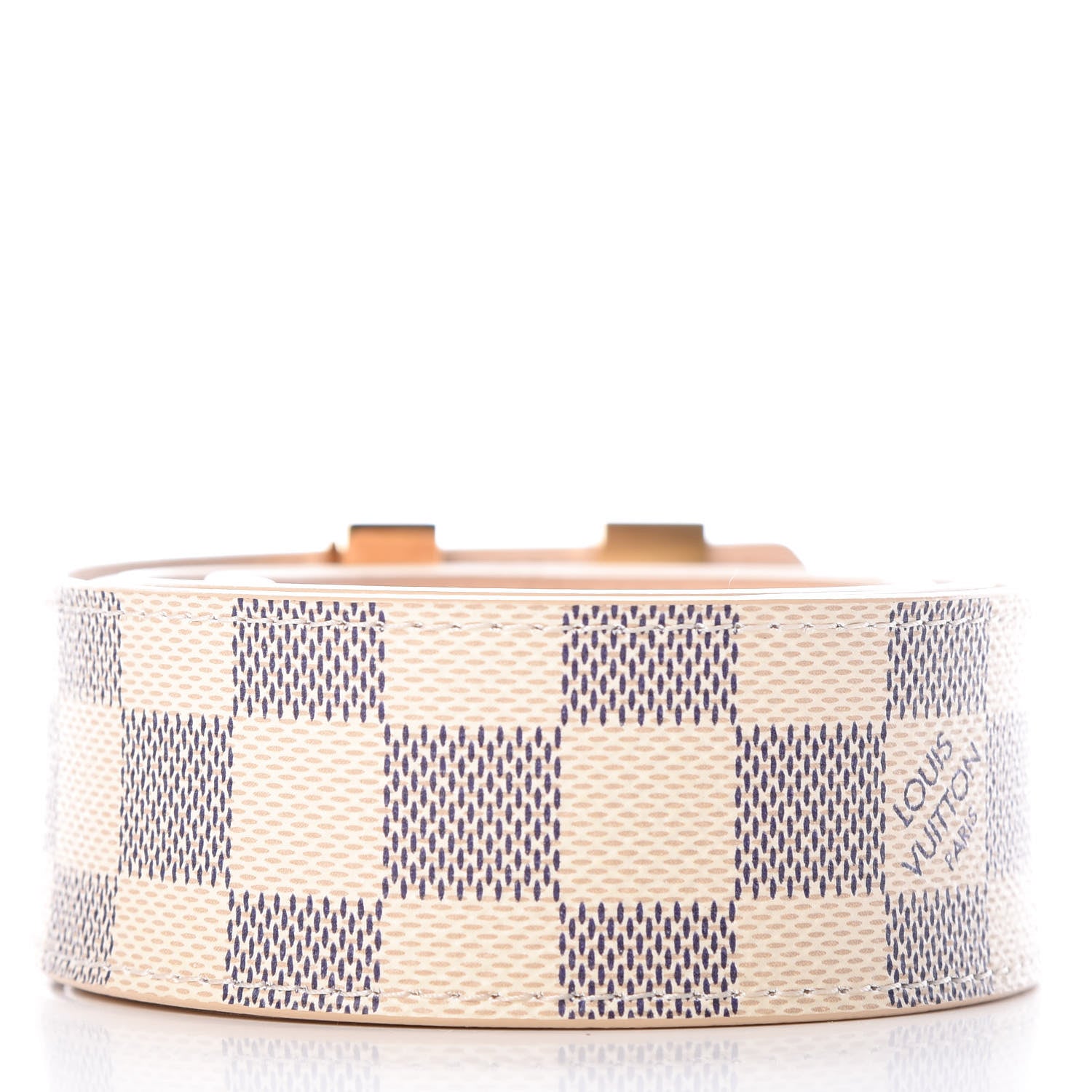 Louis Vuitton Damier Azur LV Initiales Belt 85 34 3 of 11