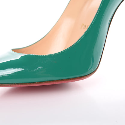 Christian Louboutin Patent Decollete 554 100 Pumps 35.5 Mint 10 of 12