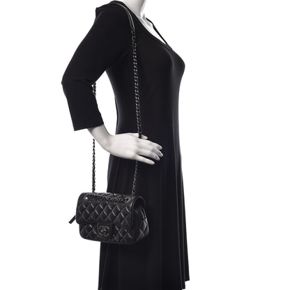 Chanel Aged Calfskin Quilted Small Easy Flap Black 2 of 10