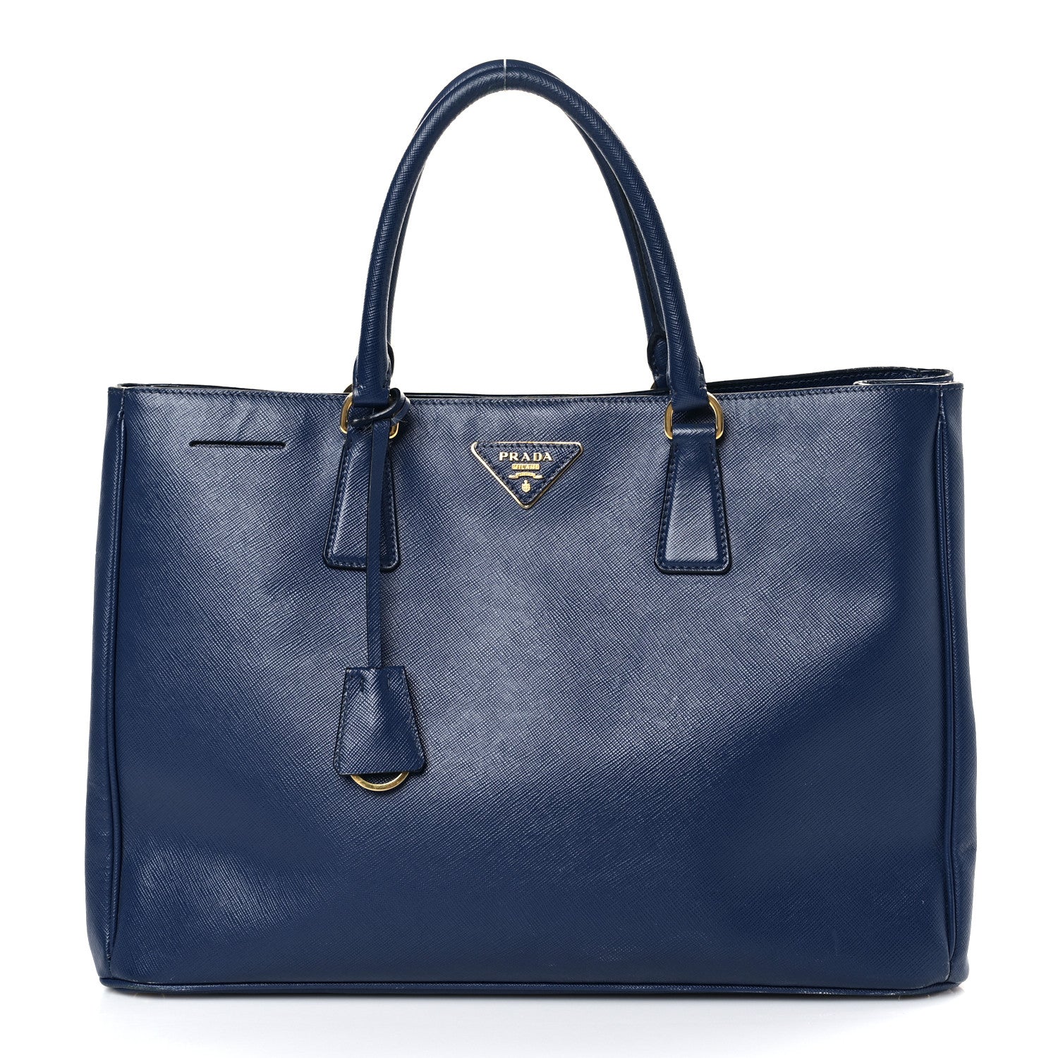 Prada Saffiano Lux Large Tote Bluette 1 of 9