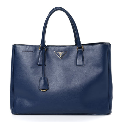 Prada Saffiano Lux Large Tote Bluette 1 of 9