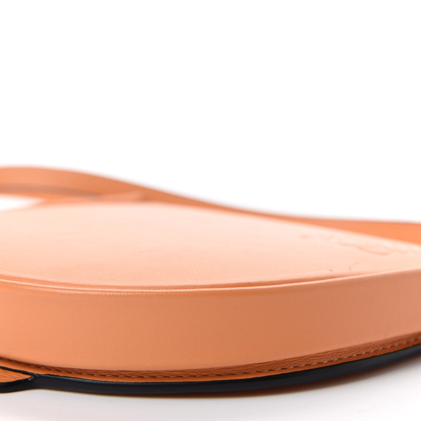 Soft Calfskin Small Heel Bag Apricot