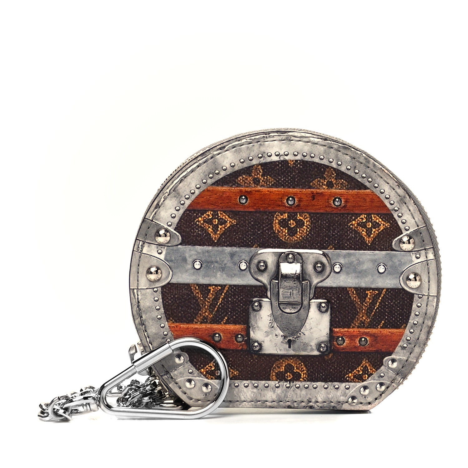 Louis Vuitton Transformed Monogram Time Trunks Micro Boite Chapeau Coin Purse Marron 1 of 7