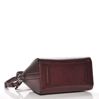 Givenchy Metallic Sugar Goatskin Mini Antigona Oxblood 5 of 8