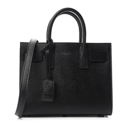 Saint Laurent Grained Calfskin Nano Sac De Jour Black 1 of 10