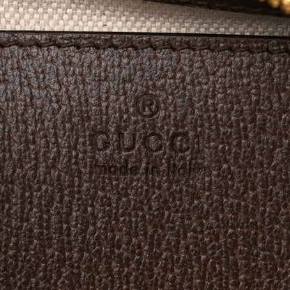 Gucci GG Supreme Monogram Textured Dollar Calfskin Web Small Ophidia GG Handbag Beige Ebony New Acero 6 of 10