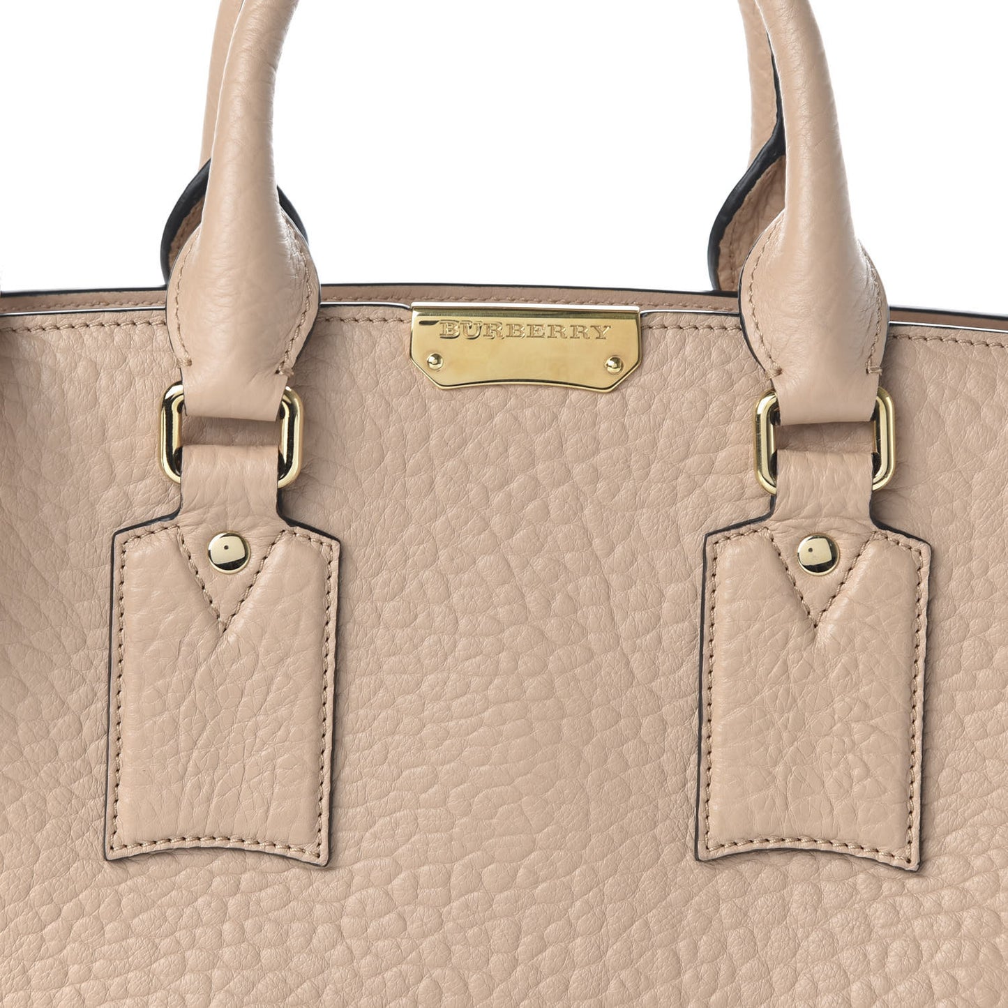 Signature Grain Medium Clifton Bag Pale Apricot