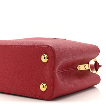 Louis Vuitton Taurillon Capucines BB Scarlet Red 9 of 11