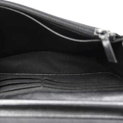Chanel Crumpled Calfskin Quilted Wallet On Chain WOC Black 5 of 13