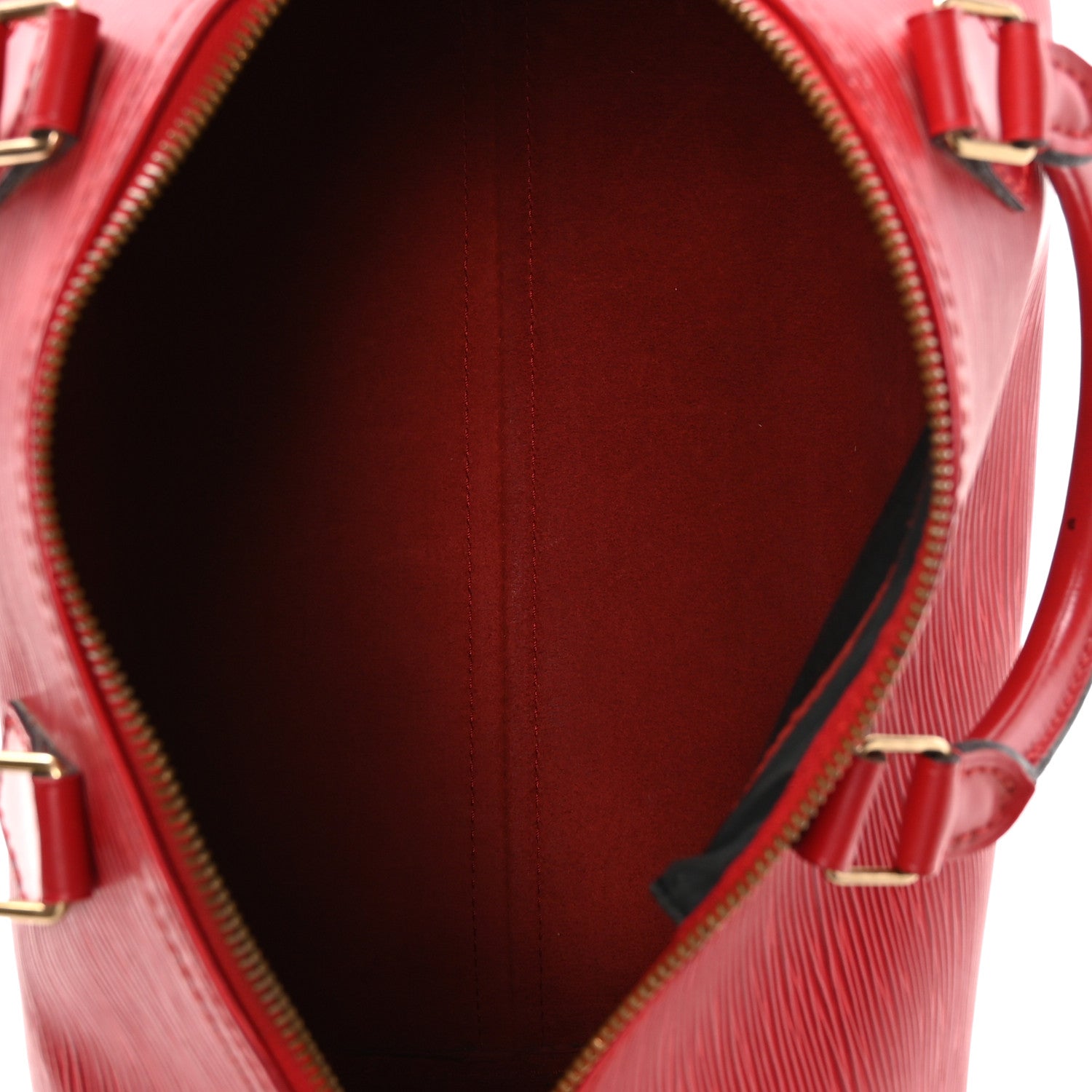 Louis Vuitton Epi Speedy 30 Castillan Red 4 of 9