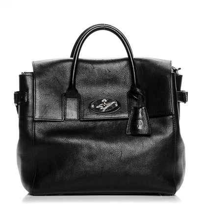 Mulberry Natural Leather Cara Delevingne Convertible Satchel Black 1 of 10