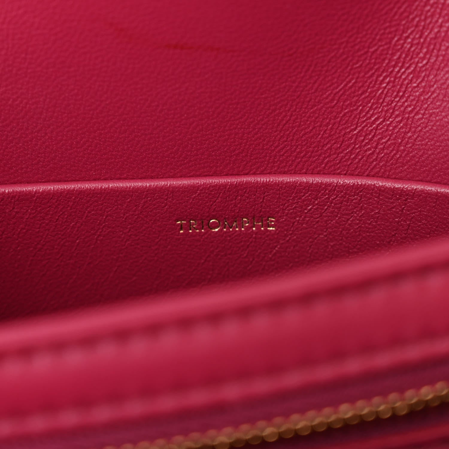 Celine Shiny Calfskin Teen Triomphe Carmin 7 of 11