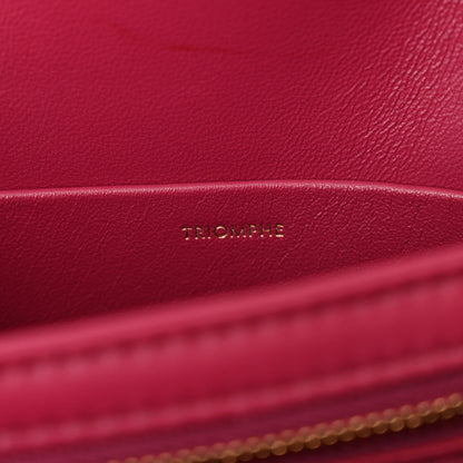 Celine Shiny Calfskin Teen Triomphe Carmin 7 of 11