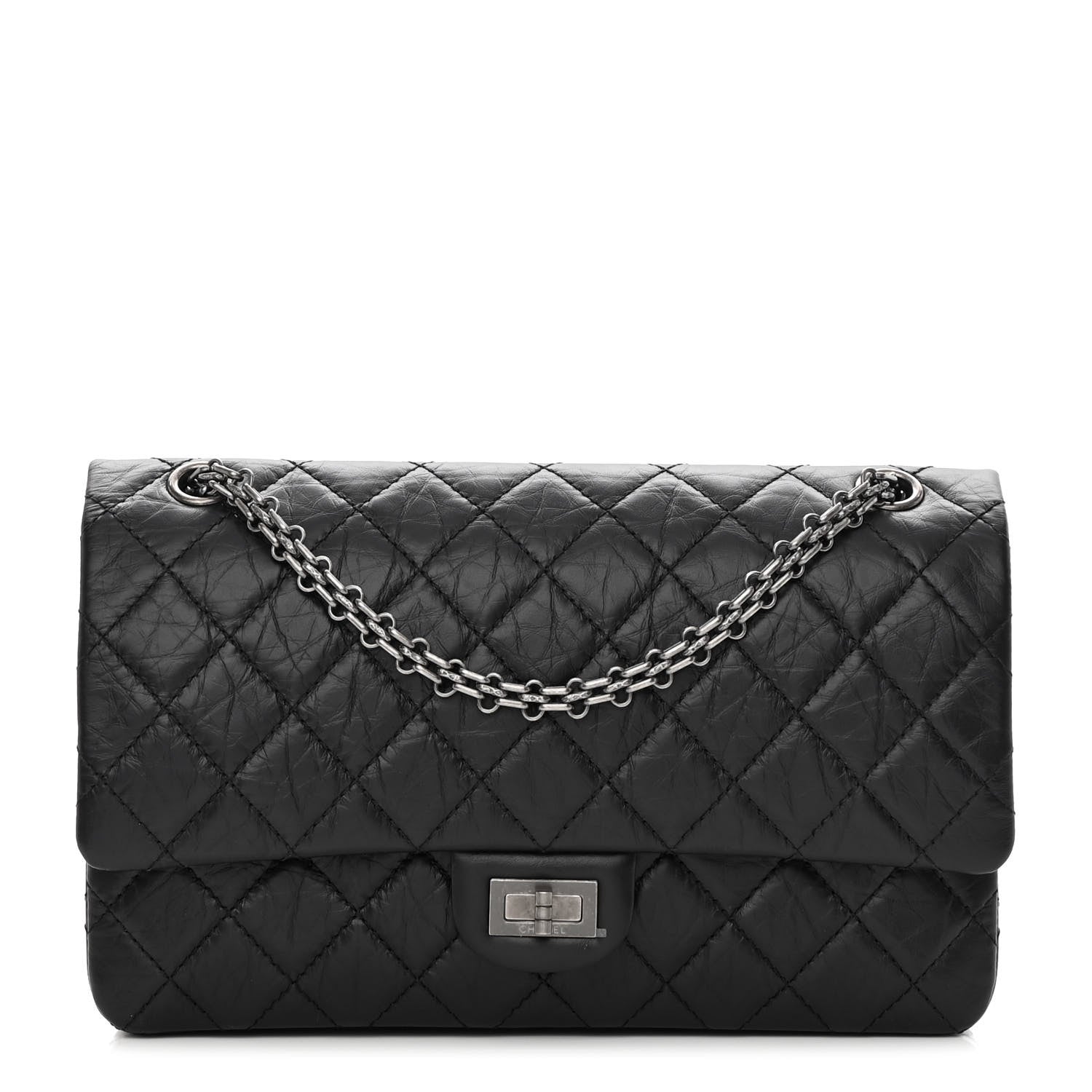 Chanel Aged Calfskin Quilted 2.55 Reissue 226 Flap Black 1 of 15