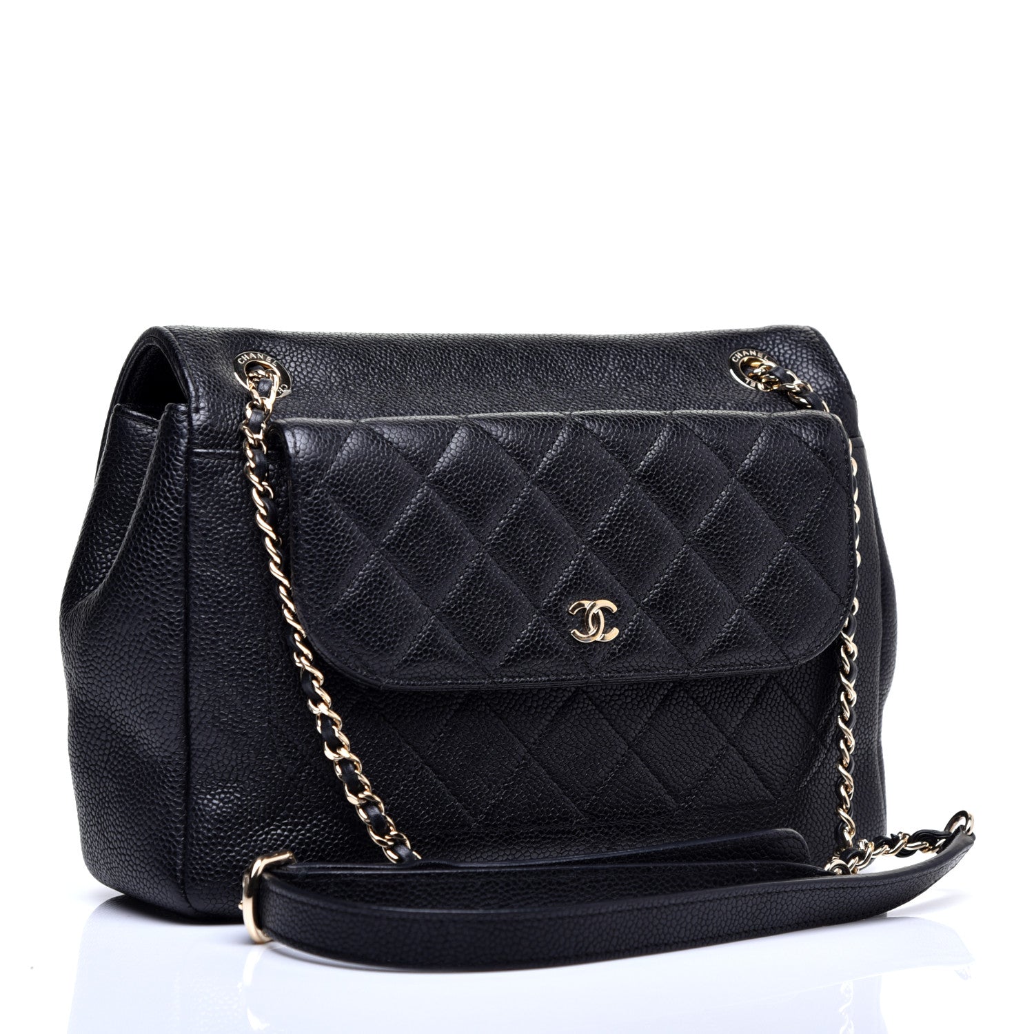 Chanel Caviar Quilted Small Flap Black 3 of 12
