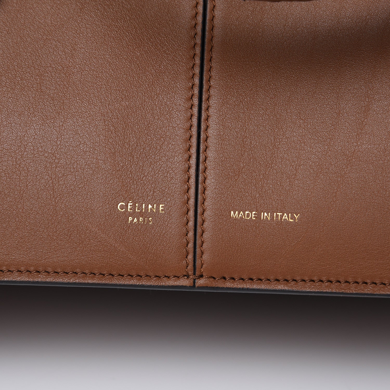 Celine Calfskin Small Tri-Fold Bag Camel 468543 – FASHIONPHILE